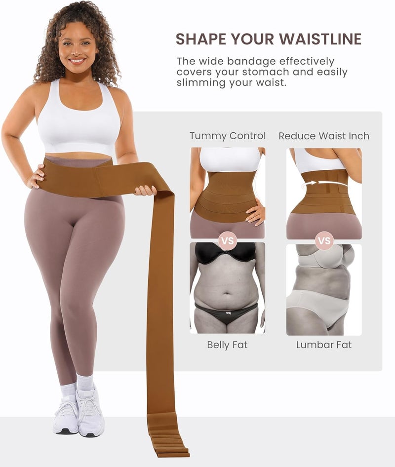 FeelinGirl Waist Trainer for Women Sauna Belt Tummy Wrap Plus Size - Image 2